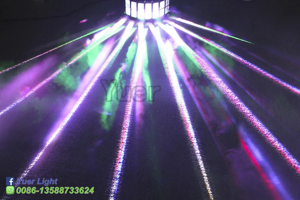 4 шт./лот вечерние светильник KTV 2x15 Вт RGBW 4в1 двойная бабочка светодиодный свет с эффектом луча DMX512 DJ диско цвет Музыкальный клуб сценические