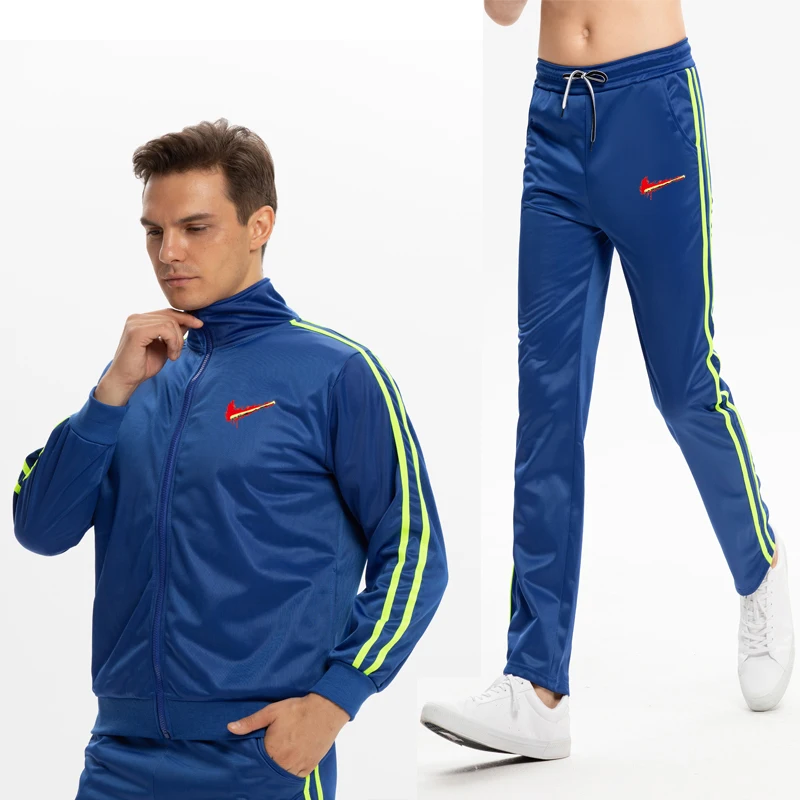 2019Conjunto de ropa deportiva de marca para hombre, chandal deportivo para correr, sudadera de dos piezas para hombre, ropa de - Цвет: 14