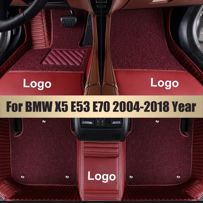 Автомобильные коврики для BMW X1 X2 X3 X4 X5 X6 X7 E83 F25 двухслойные стайлинга автомобиля