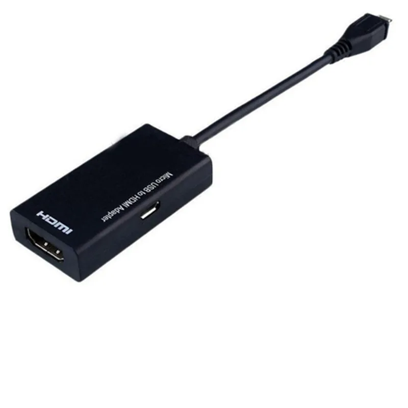 USB to HDMI 1 шт. микро USB к HDMI HD кабель-адаптер для мужчин и женщин высокая скорость HD ТВ адаптер конвертер кабель аудио кабели для ТВ телефон компьютер - Цвет: USB to HDMI