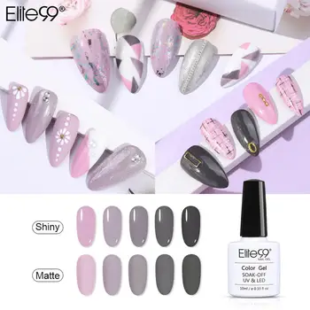 

Elite99 Purple Sunset Imagination Gel Polish Flower Tour Soak Off UV LED Nail Varnish Primer 10ML Gel Salon Manicure Polish