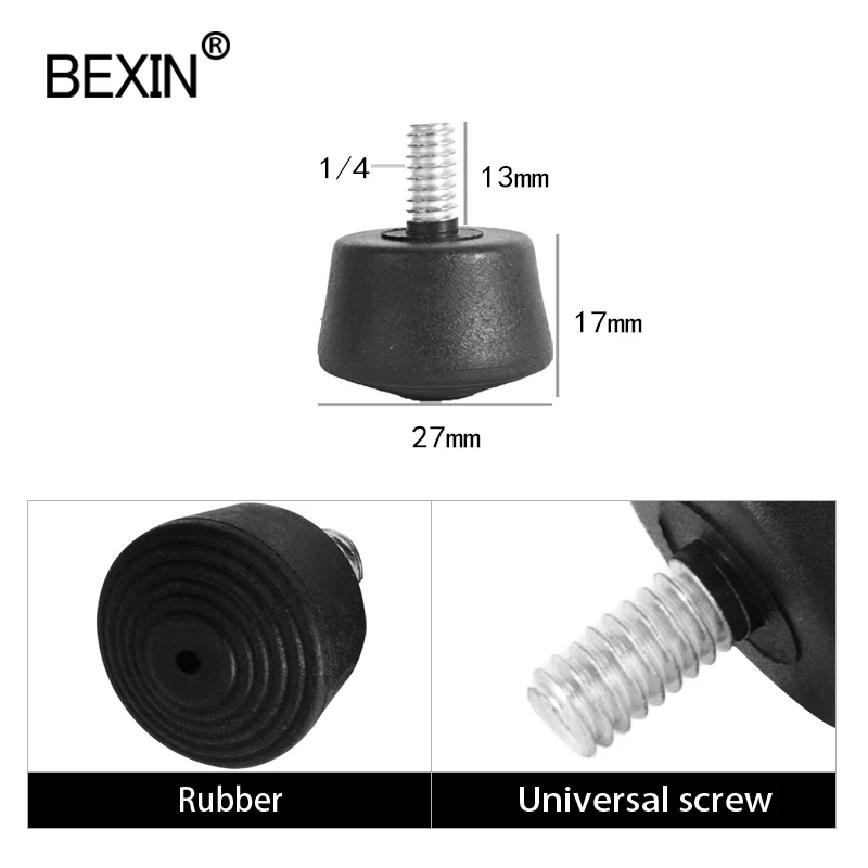 Штатив подушечки 3/8 &quotи M8 &amp 1/4'' винт Резиновая запасная часть для коврик