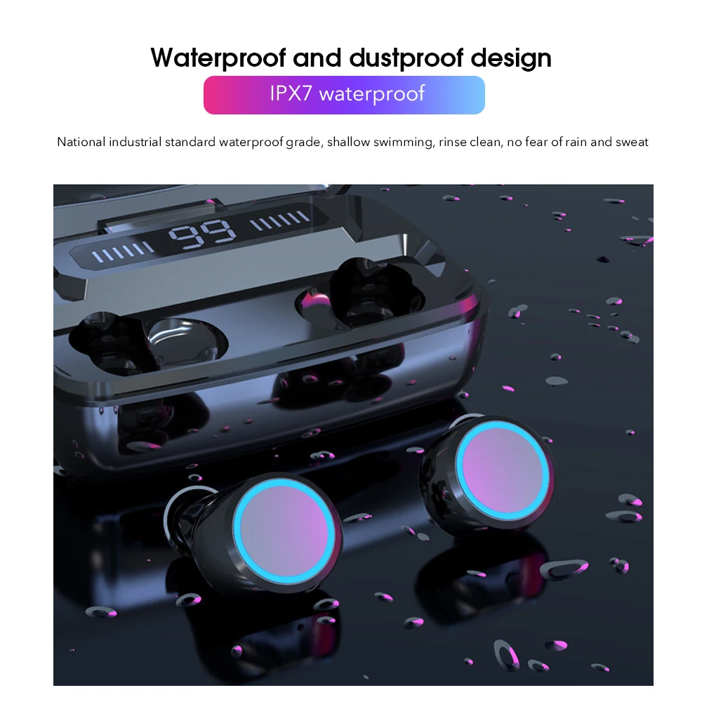M11 оригинальные беспроводные наушники TWS Bluetooth 5,0 наушники-вкладыши шумоподавление Гарнитура сенсорное управление спортивные игровые наушники