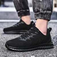 Hot New Men Women Mesh Sneakers Breathable Athletic Running Walking Gym Shoes Black