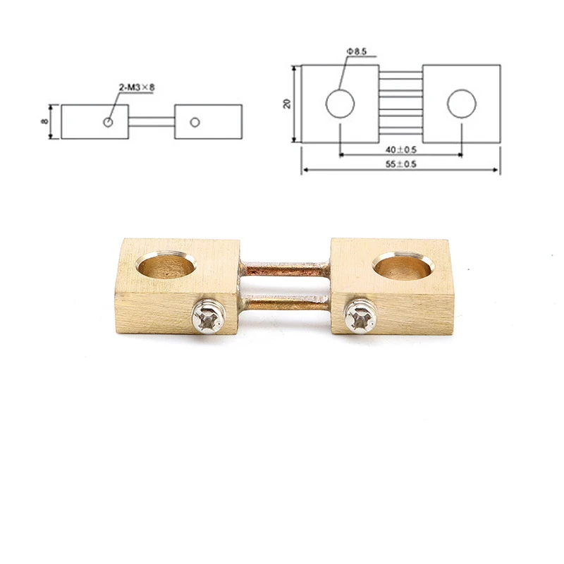 1 шт. FL-19B шунт 100А 75мв сварочный аппарат латунь резистор DC Шунты для тока Аналоговый Панель метр