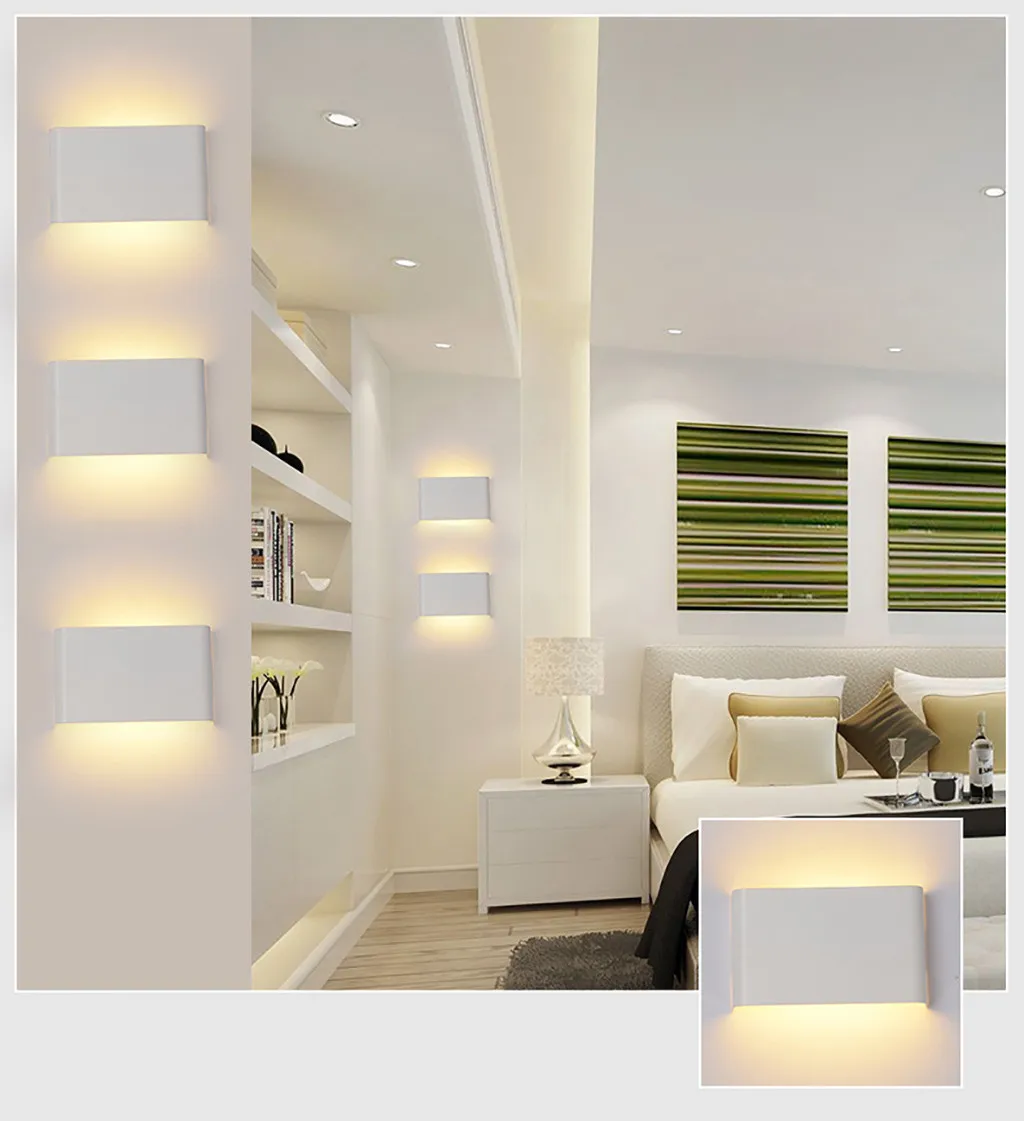 

Popular modern up down design LED Wall Lamp Modern Sconce Stair Light Fixture Living Room Bedroom Bed Bedside Dropship #82225