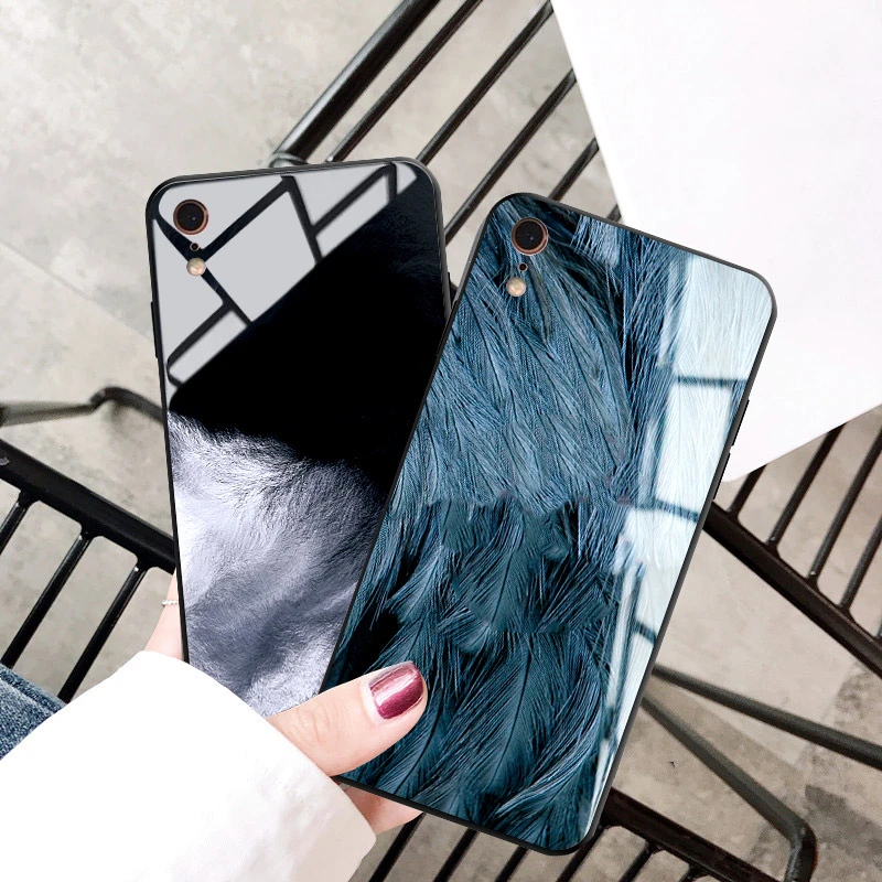 Чехол для iPhone 5 5S SE телефона 6 6S 7 8 Plus 11 Pro X XR XS Max закаленное стекло силикон