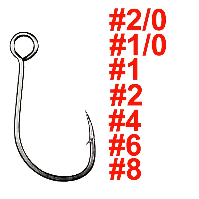 100 or 20 pcs big Eyelet fishing hook Crank hook fishhook fishing