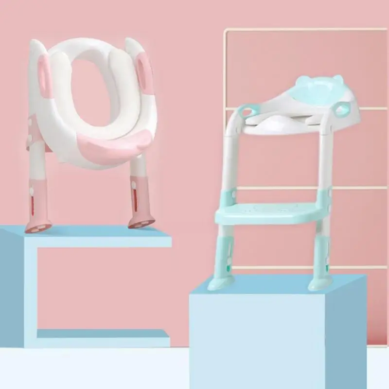 Складной Детский горшок для младенцев детское сиденье для унитаза для приучения к туалету с регулируемая лестница портативный писсуар горшок обучающее сиденье s для детей