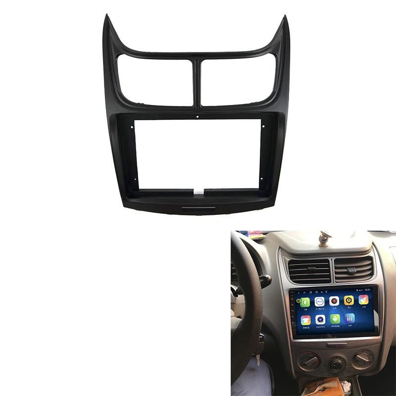 9Inch 2DIN Car Audio Radio Big Screen Fascia Frame Adapter DVD Dash Fitting Panel Kit for Chevrolet Sail 2011 | Автомобили и