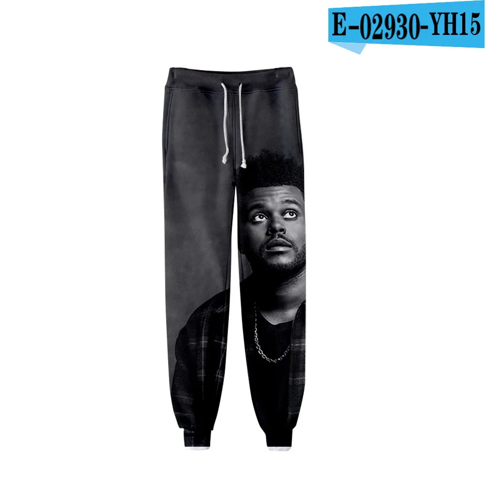 the weeknd winter sports pants unisex role-playing casual thin section plus velvet thickening hip hop pants - Color: 10