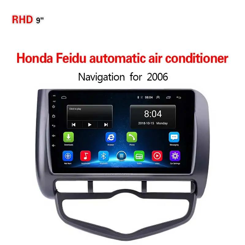 Lionet gps навигация для автомобиля Honda fit Фэн вентилятор(AT) 2006 9 дюймов RH1024X - Размер экрана, дюймов: 4G1G16G
