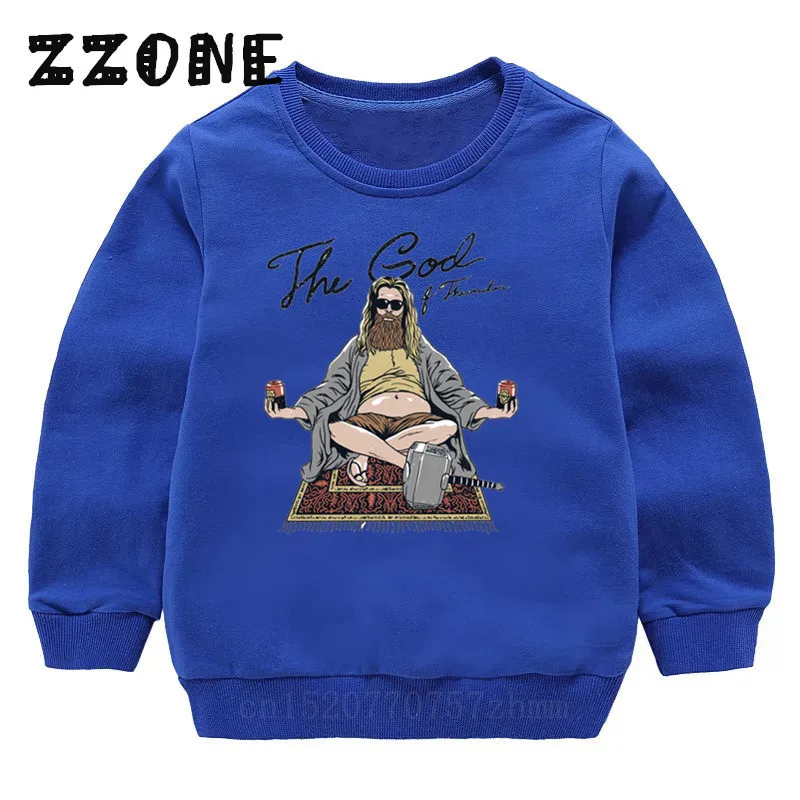 Детские толстовки с капюшоном дети Notorious Big Кофты для малышей, хлопковые пуловеры топы для девочек Осенняя Одежда для мальчиков, KYT5288 [2] - Цвет: 5288F-Blue