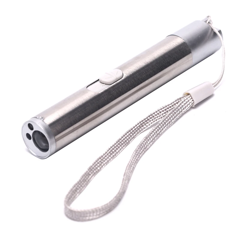 2 в 1 многофункциональная забавная Лазерная Игрушка для кошек, тренировочный инструмент, Перезаряжаемый USB светодиодный светильник, указатель