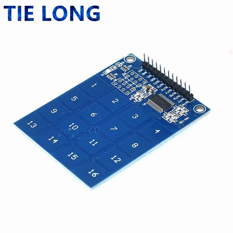 16-канальный цифровой емкостный сенсорный модуль TIELONG TTP229 для Arduino | Электронные