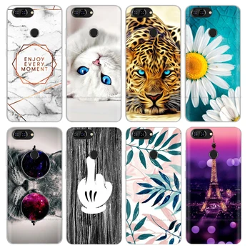

For Lenovo S5 Case Silicon TPU Cute Cat Flower Back Cover Phone Cases for Lenovo S5 S 5 K520 cartoon Skin shockproof funda coque