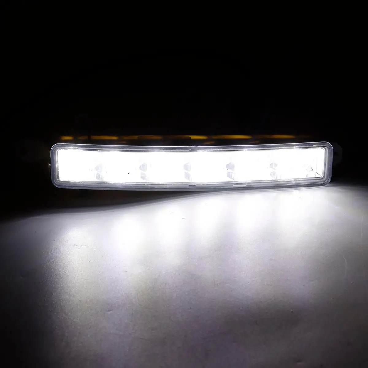 2x автомобиль 6LED дневные ходовые огни светильник LED DRL лампы прозрачные линзы 9677409380 9802795580 PG2044330 для Citroen C1 06-17 Citroen C3 15-19