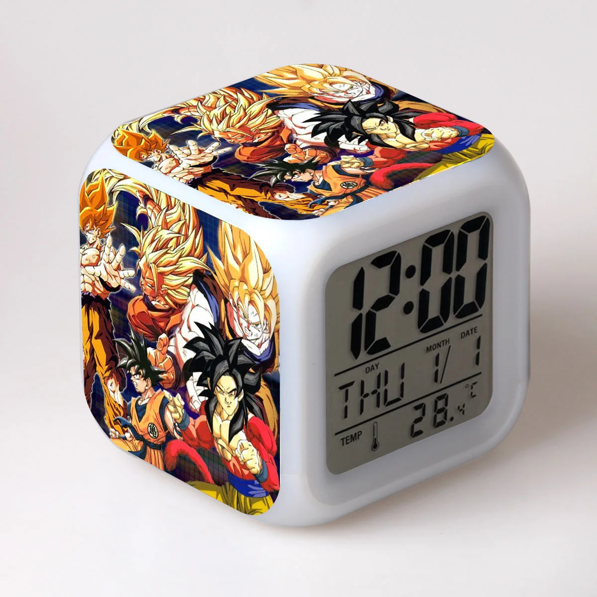 26 Мультфильм игрушки Dragon Ball детский будильник светодиодный Цвет изменение цифровые часы настольная лампа ночник Wake Up Light светящийся электронный Reveil - Цвет: 26
