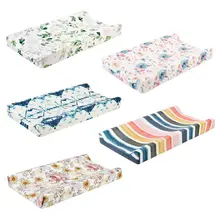 Housse de matelas à langer ou drap pour berceau, bébé ou enfant en bas âge, imprimé floral,