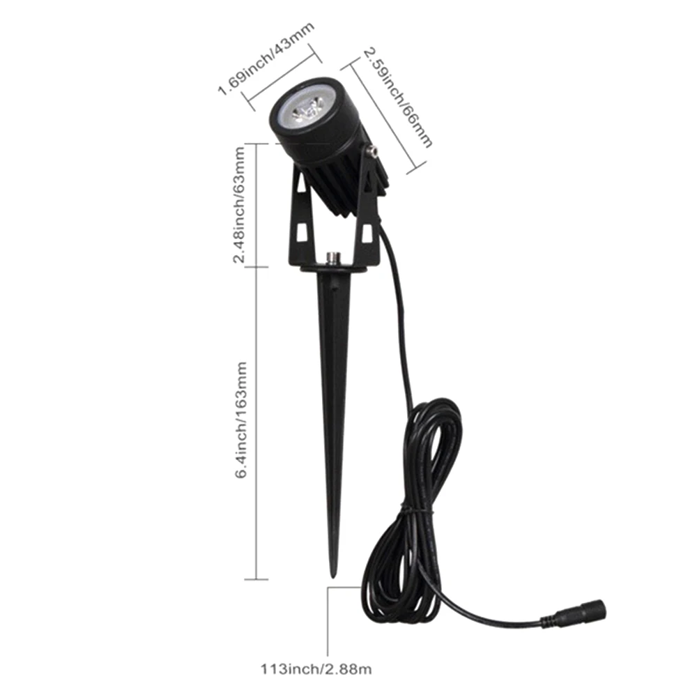 Jardim spotlight cob led ip65 ao ar