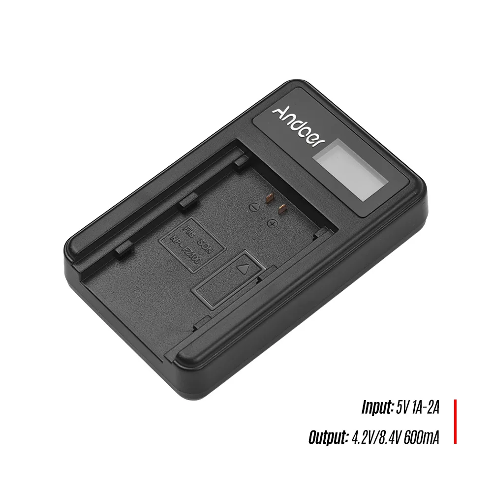Andoer USB зарядное устройство для камеры sony NP-FZ100 батарея A7III A7RIII A7SIII A9 камера