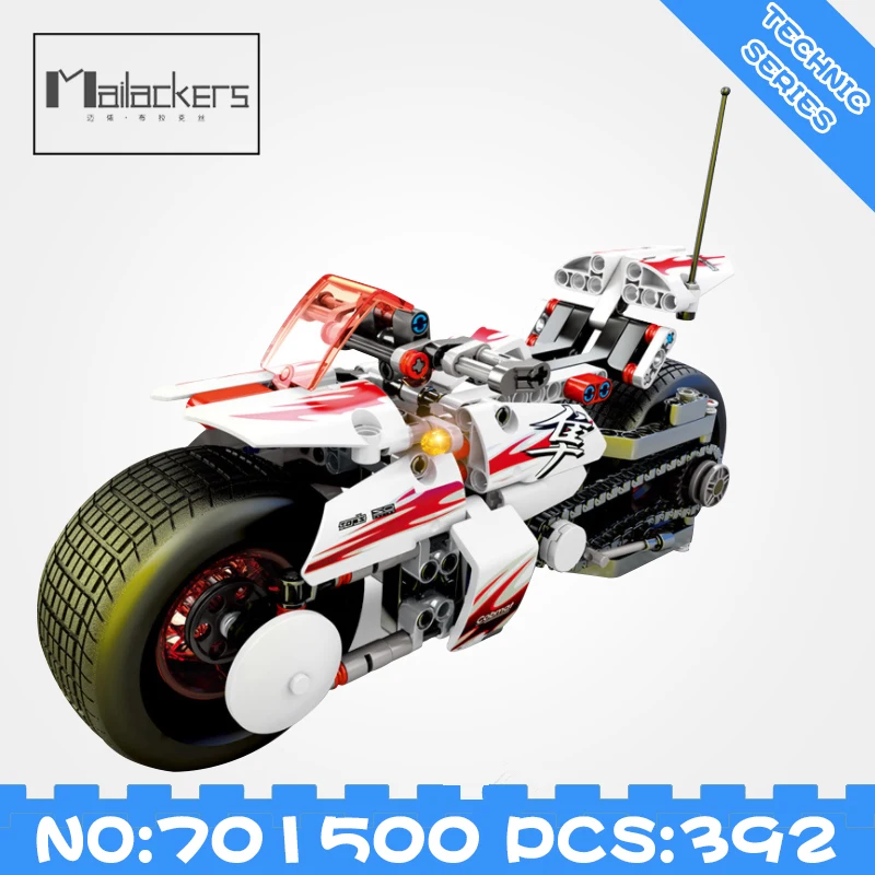

Legoing Technic Pull Back Function Motorcycle Building Blocks Set Compatible With DIY Toy For Children Technic Creator Legoing