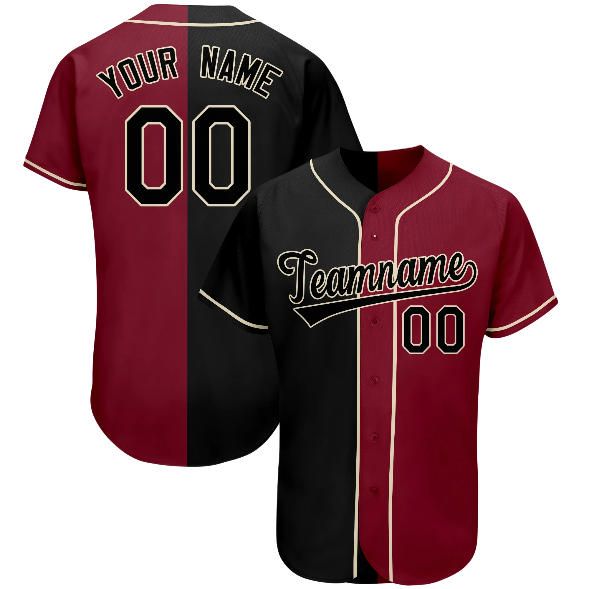 Print Baseball Jersey for Cheap Sporting Jerseys With Team Name/Number，Stitched Training Shirts V-NECK