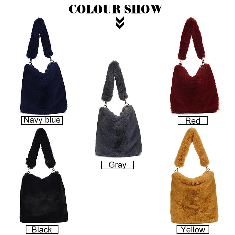 Trendy Messenger Bag Plush Luxury Designer Shoulder Bag Large Capacity Zipper Handbag Phone Coin Card Purse Ladies Crossbody Bag