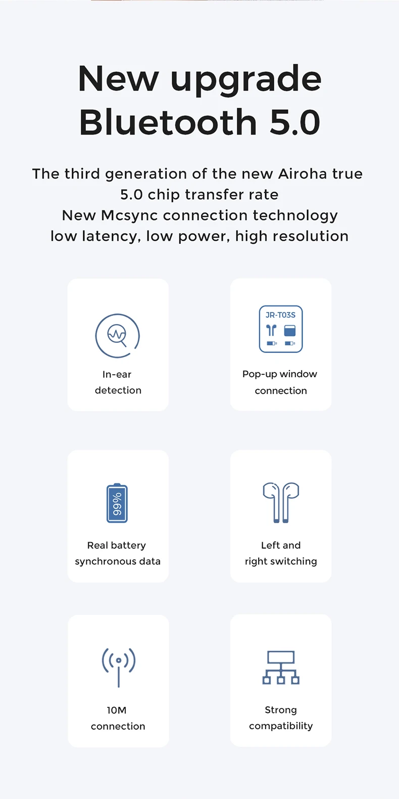 JOYROOM bluetooth наушники оптом высококачественные наушники настоящие беспроводные tws наушники