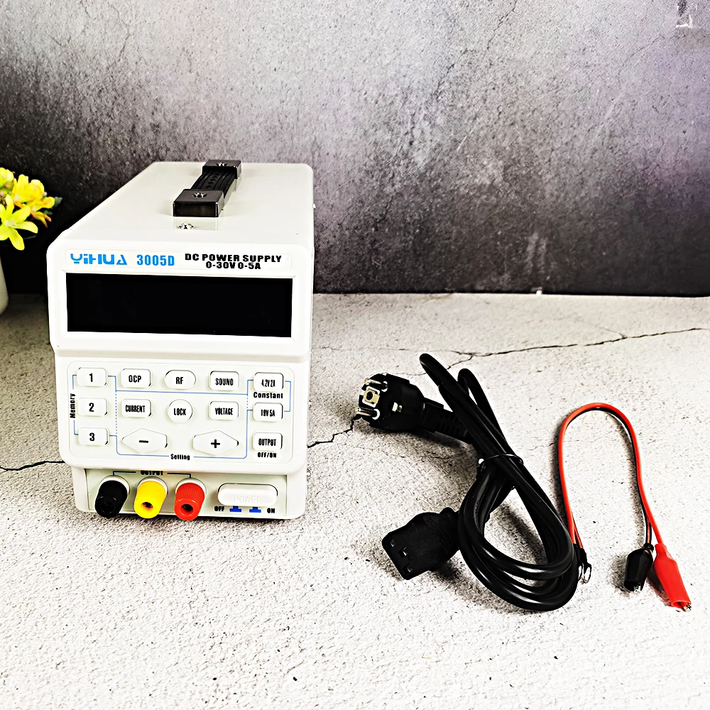 

150W 30V 5A DC Power Supply Start Lock Key Memory Storage Three Data Sets OCP Overload YIHUA 3005D For Phone Computer Repair