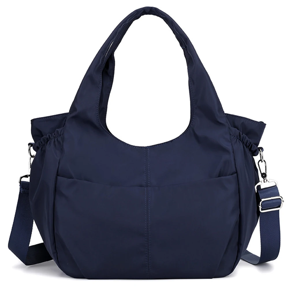 Женская многофункциональная сумка для спортзала, для путешествий, большая емкость, износостойкая, спортивный, регулируемый ремень, для улицы, с молнией, водонепроницаемый, нейлон - Цвет: Dark Blue