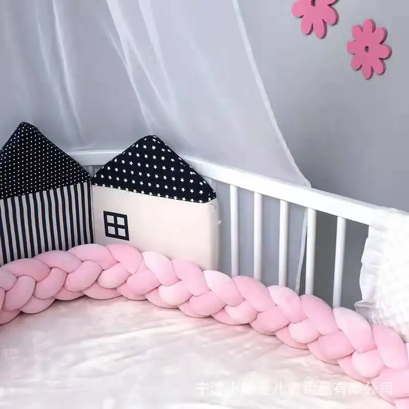 2 м/3 м Многожильная, многоцветная, длинная ватина, DIY вязание, подушка, детская кроватка защита от Краш - Цвет: as picture 3M