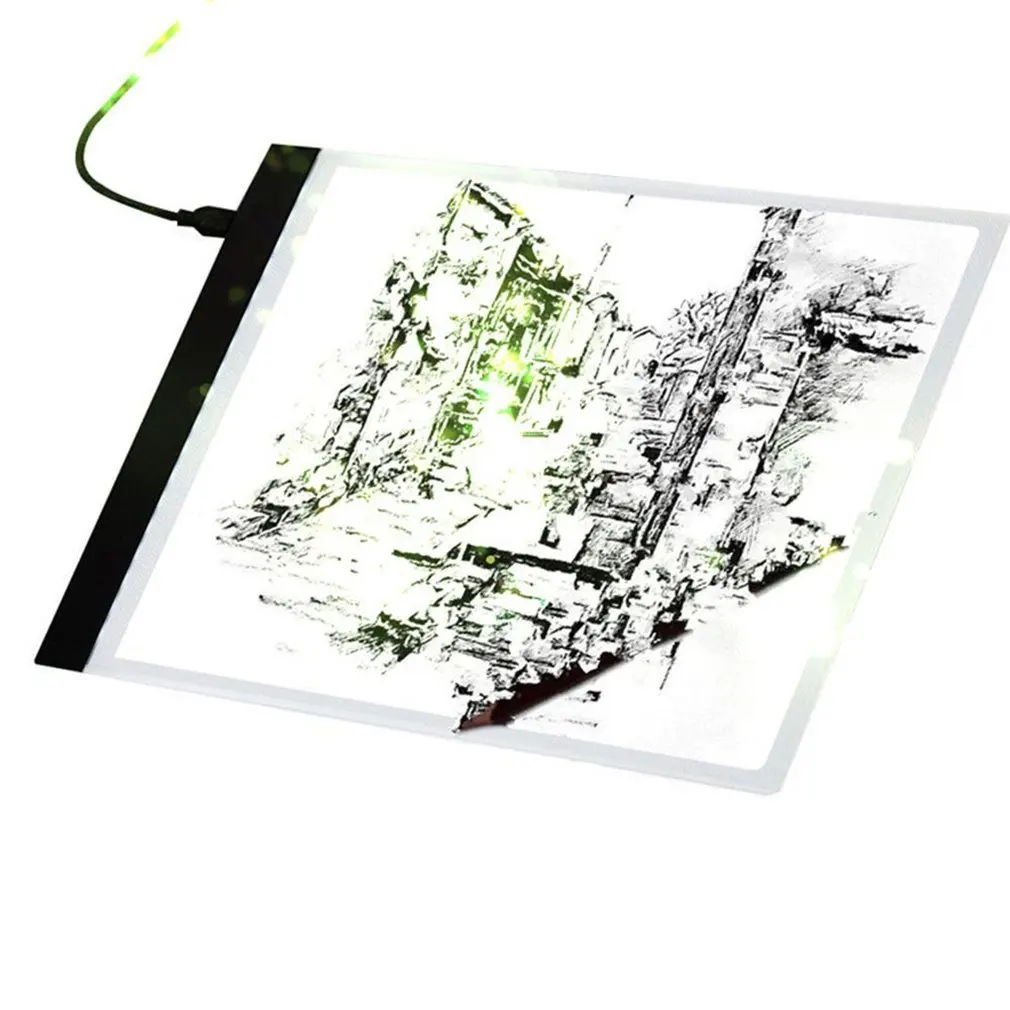 Портативный с USB кабелем чертежная доска планшет с параллельным движением регулируемый угол чертеж художественная живопись инструменты для рисования