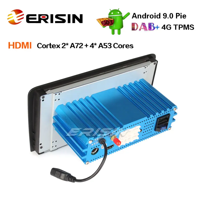 Erisin ES6273A " PX6 DAB+ Радио Android 9,0 Автомобильный gps Navi 4G Wifi SWC DVB-T2 для AUDI A3 S3 RS3 RNSE-PU