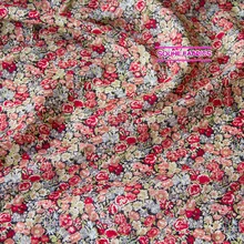 Полметра Liberty ткани Tana газон хлопок цветочные Chive красные ткани одежды