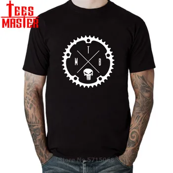 

Skull MTB logo T shirt men Mountain Biker Enduro t-shirt XC bicycle Gear Chain tshirt BMX rider cycling tshirt cyclist tee shirt