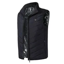 Теплый жилет с usb-питанием на спине и шее, мужская хлопковая куртка без рукавов, теплый жилет для улицы