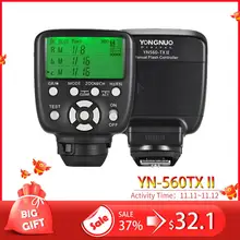 YN560TX II YN560-TX NII беспроводной контроллер вспышки и Commander для Yongnuo YN-560III YN560TX Speedlite для Nikon DSLR новейшие