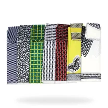 Эластичные атласная шёлковая ткань Африканская мягкая восковая ткань с принтом 4 ярдов audel 2 ярд головной убор шифон имитация Анкара, ткань для батика 072803