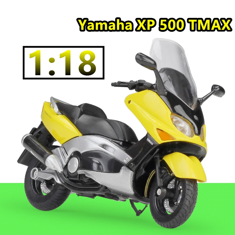 Модель мотоцикла WELLY 1:18 2001 YAMAHA XP500 TMAX из сплава под давлением игрушка для детей