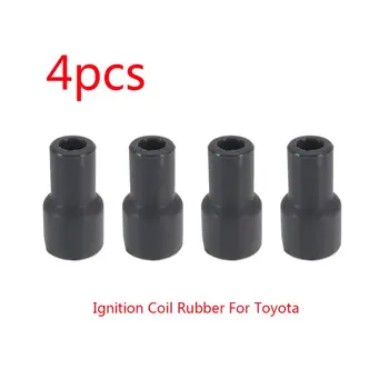 

4pcs Spark Plugs Cap Connector Ignition Coil Coils Plug Tip Cover Rubber 90919-11009 90919 11009 For T~oyota Yaris VIOS CAMRY