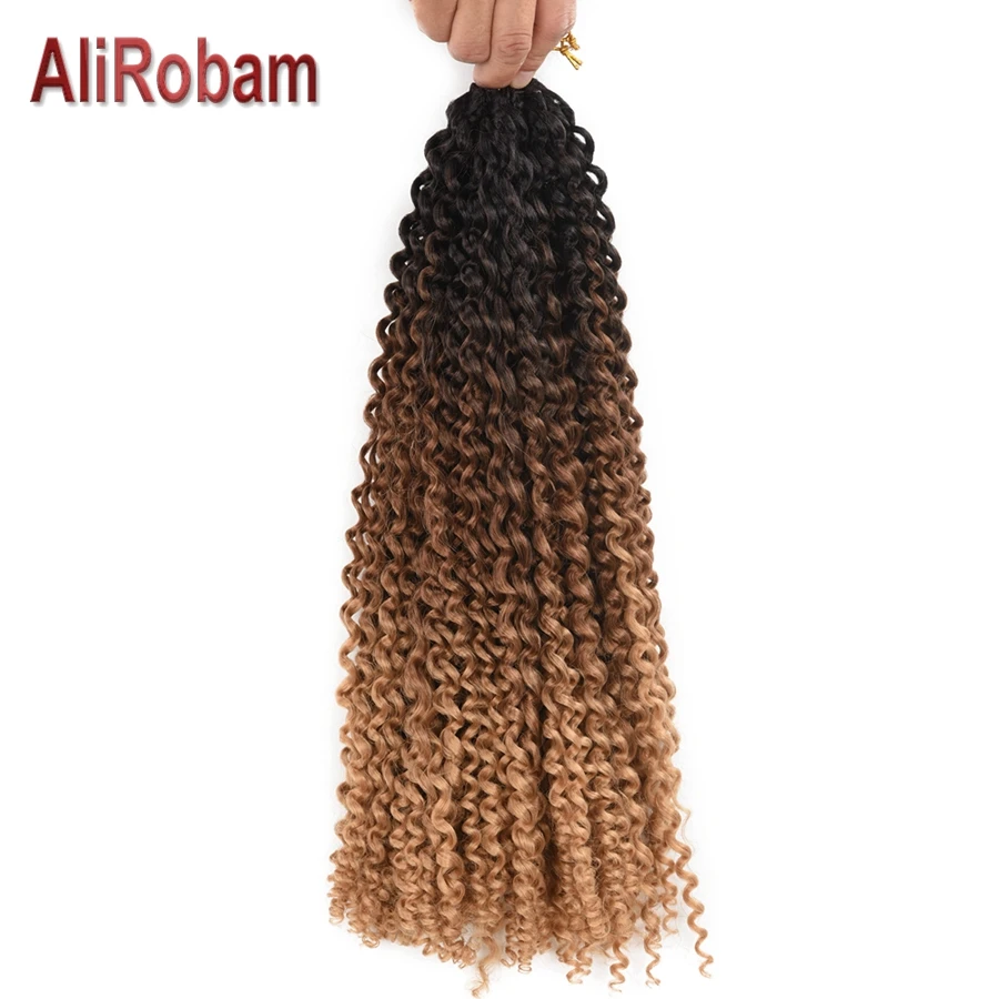 

18Inch Passion Twist Crochet Hair Extension Synthetic Pre-Looped Fluffy Black Brown Ombre Crochet Braids For Passion Twist