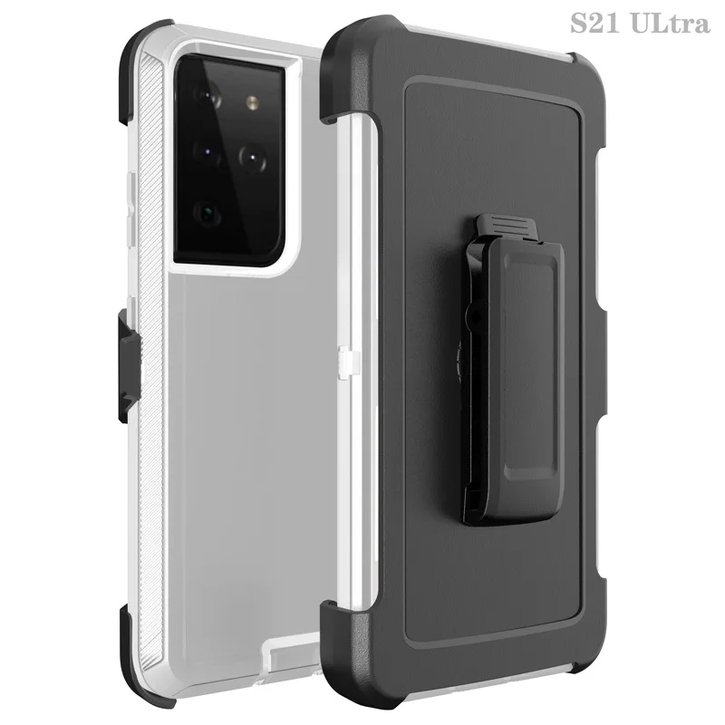 Heavy Duty Shockproof Armor Phone Case with Belt Clip