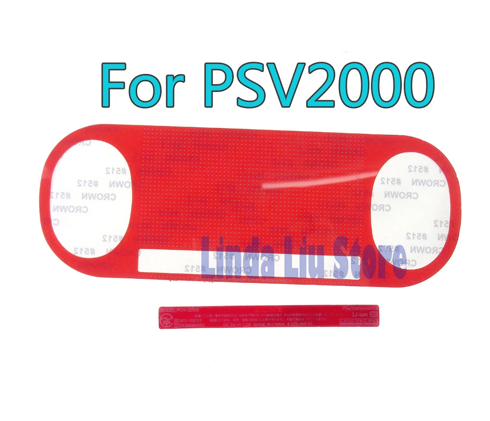 1Set Di Etichette Adesive Per Alloggiamento Di Ricambio Per Psv 2000 Psvita 2000 Host Cover Posteriore Etichetta Frontalino Posteriore Per Console Psv