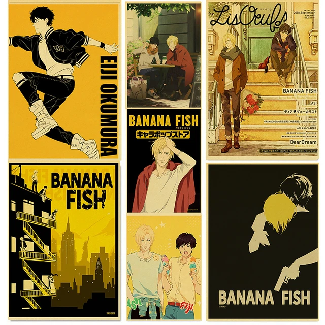 Banana Fish Minimalist Poster  Poster japonês, Anime, Cartaz