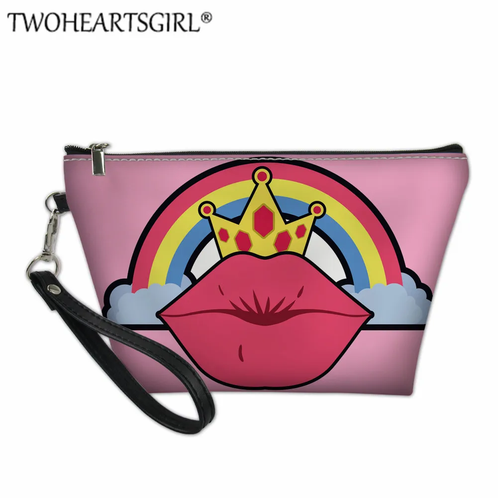 YY2188Z8 Twoheartsgirl Kawaii Bbeauty чехол с принтом в виде красных губ, косметичка для путешествий, органайзер, женская косметичка, несессер, feminina - Цвет: YY2188Z8