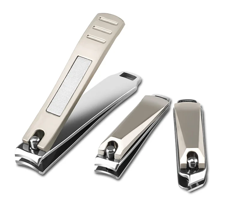 Máquina de Cortar Unhas de Aço Conjunto de Corte de Unhas Aparador de Unhas com Liga de Zinco Inoxidável Real Estilos Profissional Níquel Chapeamento 3 13 real 3 estilos conjunto de corte de