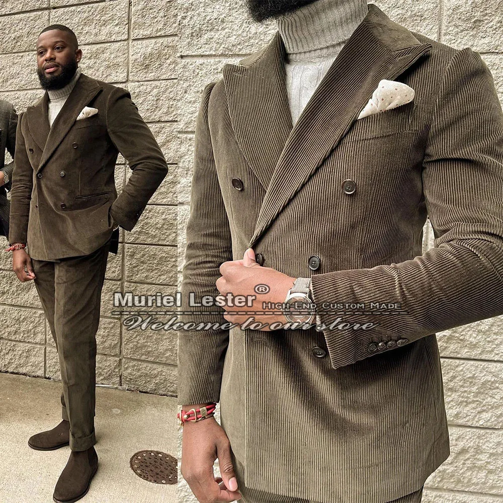 Handsome Men Suits Slim FIt Grey 