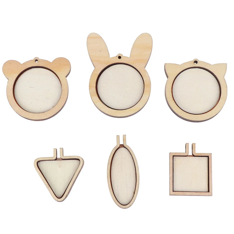 

1 Set Mini Wooden Cross Weave Hoop Ring Embroidery Circle Sewing Kit Frame Craft Hot Sale