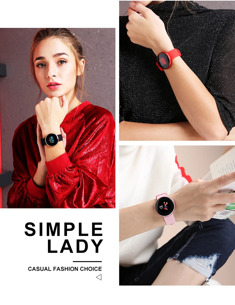 Женские Модные умные цифровые часы, женские физиологические напоминания, браслет с сердечным ритмом, калорийные красивые наручные часы B36